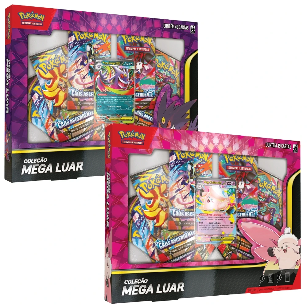 BOX MEGA LUAR M.GENGAR ou M.CLEFABLE (unidade)
